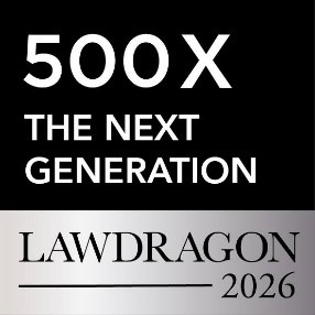 Awards badge for 500X The Next Generation Lawdragon 2026 Awards badge for 500X The Next Generation Lawdragon 2026